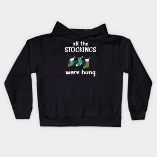 All the stockings were hung Kids Hoodie